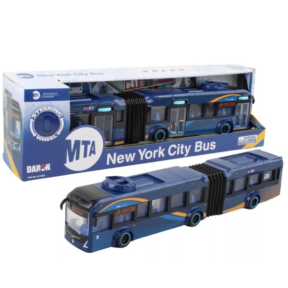 MTA Other - New MTA New York City Articulated Volvo Bus New Paint Scheme 1:43 Scale Daron